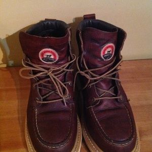 Red Wing Irish setter men's steel toe boots 9.5